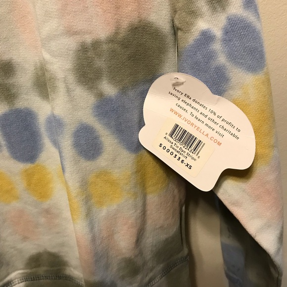 NWT Ivory Ella Tie Dye Sweatshirt - Picture 5 of 7
